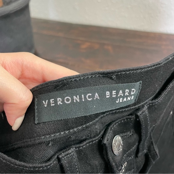 NWT Veronica Beard Debby Skinny Button Fly Jean Size 24 in Onyx - Picture 8 of 16